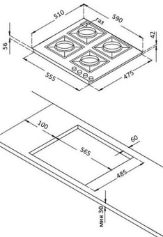 Варочная панель Korting HG 631 CTRB