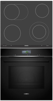 Комплект варочная панель Siemens EF735001 + духовой шкаф Siemens HM736GAB1 – Встраиваемая техника для кухни