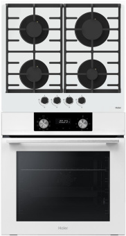 Комплект варочная панель Haier HHX-G64CNW + духовой шкаф Haier HOQ-K2ANN3WB – Встраиваемая техника для кухни