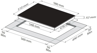 Варочная панель Korting HI 62022 B