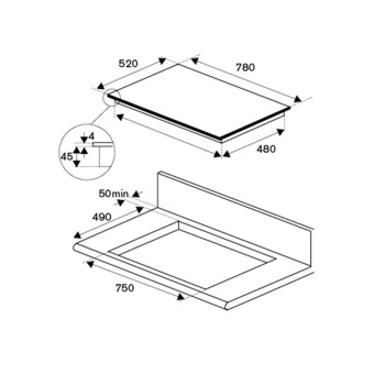 Варочная панель Bertazzoni Modern P785IM2G5NE