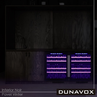 Встраиваемый винный шкаф Dunavox DAU-39.121DSS