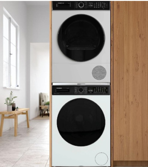 Комплект стиральной и сушильной машины Scandilux LM3T 12297 + DM93THP c Соединительный элемент
