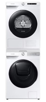 Комплект стиральной и сушильной машины Samsung WW10T754CBH/LP + DV90T5240AW/LP + SKK-UDW