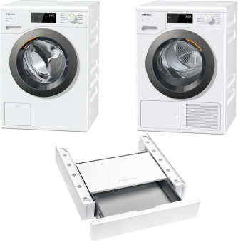 Комплект стиральной и сушильной машины Miele WED125 WCS + TED265WP + WTV 511