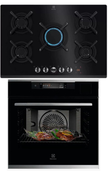 Комплект варочная панель Electrolux KGG753753K + духовой шкаф Electrolux KOAAS31WX