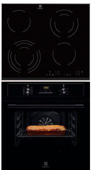 Комплект варочная панель Electrolux EHF 6343 FOK + духовой шкаф Electrolux EOF3H50BK